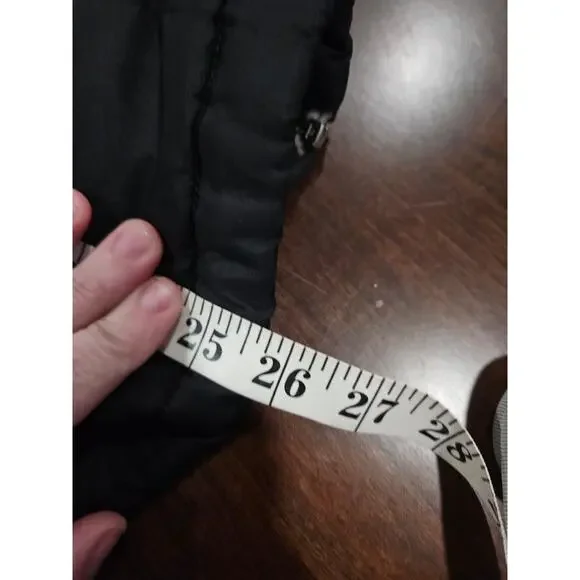 Land's End Black Puffer Jacket Fleece-lined Size XS 2 4 Women's - Picture 11 of 11